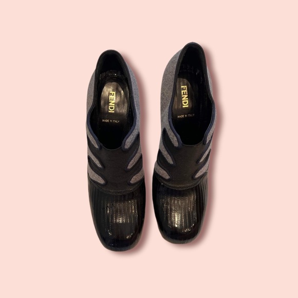 Fendi Leather and Wool Pumps - Picture 2 of 10